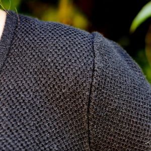 Old Navy black quilted sweater